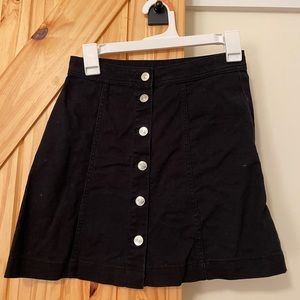 Black H&M high wasted skirt size 2